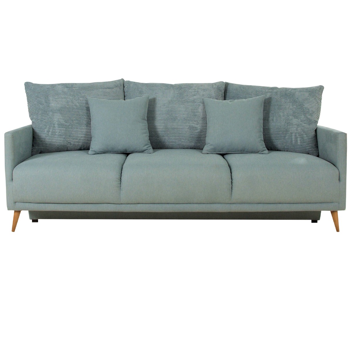 Niebieska sofa La Paz z funkcją spania