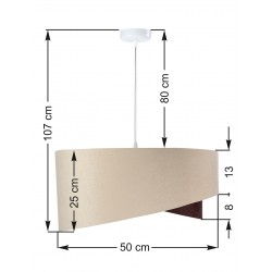  Lampa wisząca Galaxy 020 beżowa 