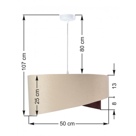  Lampa wisząca Galaxy 020 beżowa 