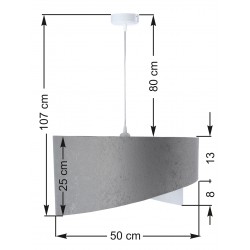  Lampa wisząca Galaxy 024 szara 
