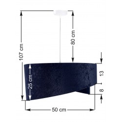  Lampa wisząca Galaxy 043 granatowa 