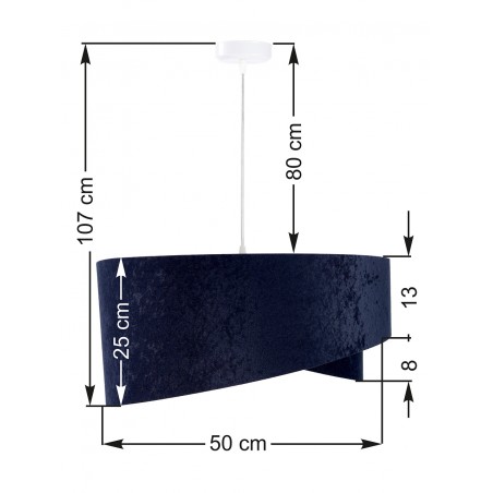  Lampa wisząca Galaxy 043 granatowa 