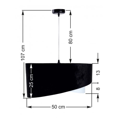  Lampa wisząca Galaxy 046 czarna 